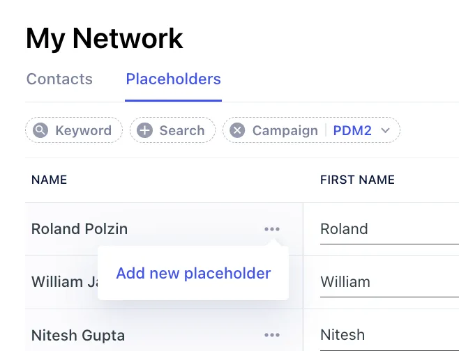 Three-dot menu with Add new placeholder